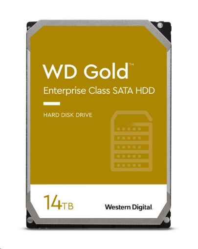 Obrázek WD GOLD WD142KRYZ 14TB SATA/ 6Gb/s 512MB cache 7200 ot., CMR, Enterprise