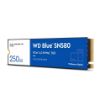 Obrázek WD BLUE SSD NVMe 250GB PCIe SN580,Gen4 , (R:4000, W:2000MB/s)