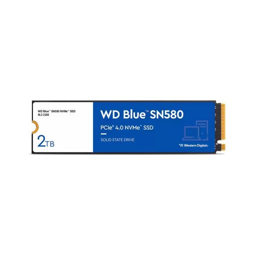 Obrázek WD BLUE SSD NVMe 2TB PCIe SN580,Gen4 , (R:4150, W:4150MB/s)