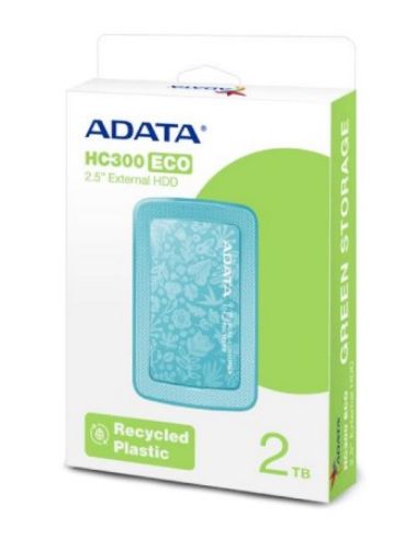 Obrázek ADATA Externí HDD 2TB 2,5" USB 3.2 AHC300E, ECO Green