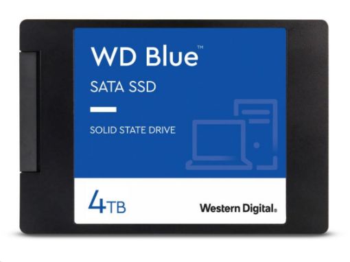 Obrázek WD BLUE SSD 3D NAND WDS400T3B0A 4TB SATA/600, (R:560, W:530MB/s), 2.5"