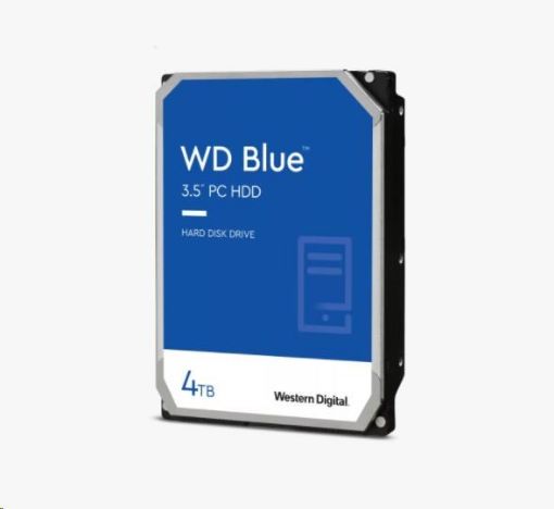 Obrázek WD BLUE WD40EZAX 4TB SATA/600 256MB cache 5400 ot. 180 MB/s, SMR