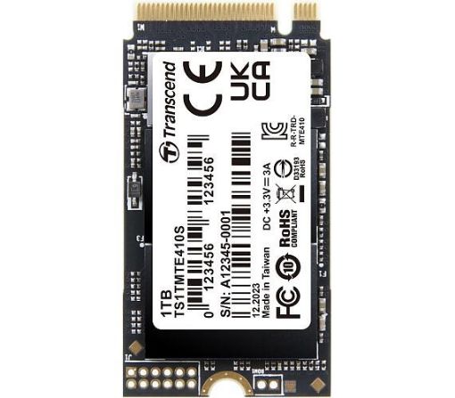 Obrázek TRANSCEND SSD 1TB 410S, M.2 2242, PCIe Gen4x4, NVMe, 3D TLC, DRAM-less