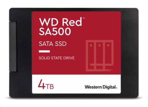 Obrázek WD RED SSD 3D NAND WDS400T2R0A 4TB SATA/600, (R:560, W:530MB/s), 2.5"