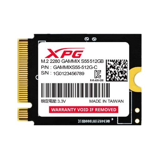 Obrázek ADATA SSD 512GB XPG GAMMIX S55, PCIe Gen4x4, M.2 2230, (R:5000/ W:3000MB/s)