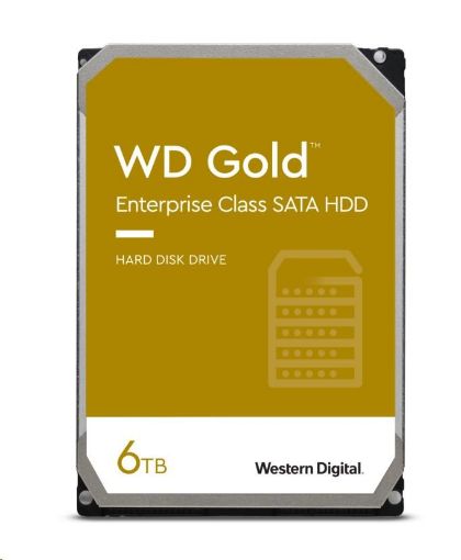 Obrázek WD GOLD WD6004FRYZ 6TB SATA/ 6Gb/s 256MB cache 7200 ot., CMR, Enterprise