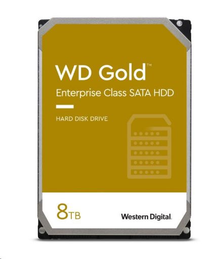 Obrázek WD GOLD WD8005FRYZ 8TB SATA/ 6Gb/s 256MB cache 7200 ot., CMR, Enterprise