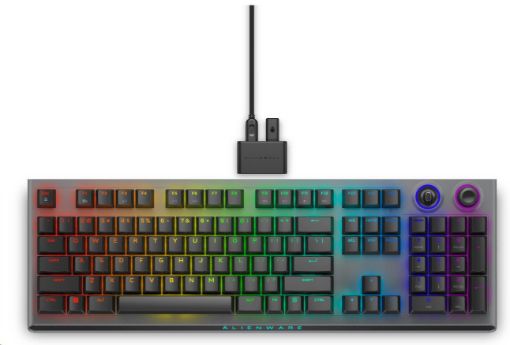 Obrázek DELL KLÁVESNICA  Alienware Tri-Mode Wireless Gaming Keyboard - AW920K (Dark Side of the Moon)