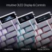 Obrázek ASUS klávesnice ROG AZOTH Moonlight White, mechanická, Bluetooth, US, bílá