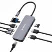 Obrázek VERBATIM Hub USB-C Pro Multiport 9 Port, 3x USB 3.2, 2x USB-C, HDMI, RJ45, microSD/SD, šedá