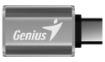 Obrázek GENIUS ACC-C2A redukce z USB-C na USB-A, kovově šedá