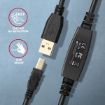 Obrázek AXAGON ADR-210B, USB 2.0 A-M -> B-M aktivní propojovací / repeater kabel, 10m