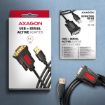 Obrázek AXAGON ADS-1PSN, USB-A 2.0 - sériový RS-232 DB9-M Prolific adaptér / kabel 1.5m