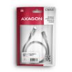 Obrázek AXAGON BUCM32-CF05AB prodlužovací kabel USB-C (M) <-> USB-C (F), 0.5m, USB 20Gbps, PD 240W 5A, 8K HD, ALU, oplet, černý