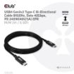 Obrázek Club3D Kabel USB4 Gen3x2 Type-C Oboustranný kabel 8K60Hz, Data 40 Gbps, PD 240W(48V/5A) EPR M/M 2m