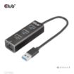 Obrázek Club3D Rozbočovač, USB-A 3.2 Gen1 na 3x USB 3.1, Gigabit Ethernet