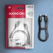 Obrázek AXAGON BUCM4X-CM10AB NewGEN+ kabel USB-C <-> USB-C, 1m, USB4 Gen 3×2, PD 240W 5A, 8K HD, ALU, oplet, černý