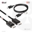 Obrázek Club3D Kabel DisplayPort 2.1 na DisplayPort 2.1 VESA DP80, 4K240Hz/8K60Hz/10K30Hz HDR (M/M), 1.2m, černá