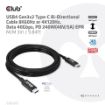 Obrázek Club3D Kabel USB4 Gen3x2 Typ C 8K60Hz UHD Power Delivery 240W, (M/M), 300cm