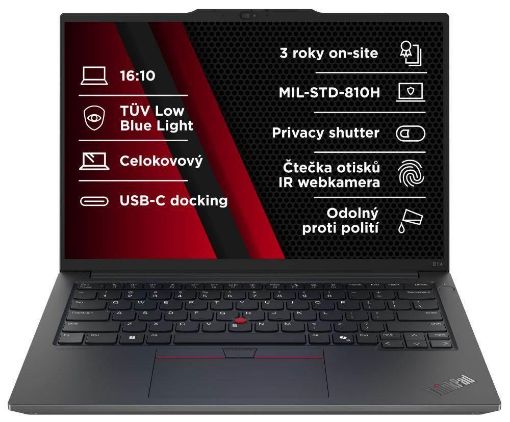 Obrázek LENOVO NTB ThinkPad E14 AMD G6 - Ryzen7 7735HS,14" WUXGA,32GB,1TBSSD,IRcam,W11P