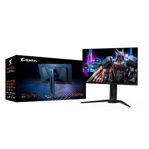 Obrázek GIGABYTE LCD - 27" Gaming monitor AORUS FO27Q2, OLED, 2560 x 1440 QHD, 240Hz, 1.5M:1, 250cd/m2, 0.03ms, 2xHDMI, 1xDP