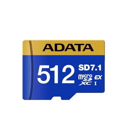 Obrázek ADATA MicroSDXC karta 512GB Premier Extreme SD7.1, U3, C10, V30 (R:800/W:700 MB/s)