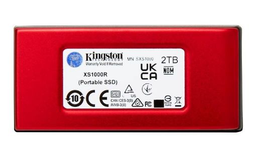 Obrázek Kingston Externí SSD 2TB XS1000, USB 3.2, červená