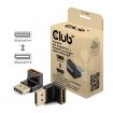 Obrázek Club3D Adaptér DisplayPort na DisplayPort 1.4, 4K120Hz, 8K30Hz, 90°