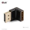 Obrázek Club3D Adaptér DisplayPort na DisplayPort 1.4, 4K120Hz, 8K30Hz, 90°