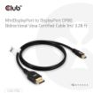 Obrázek Club3D Kabel MiniDisplayPort na DisplayPort 2.1 Certifikovaný, Oboustranný, 10K60Hz, DSC1.2, UHBR10, 1m