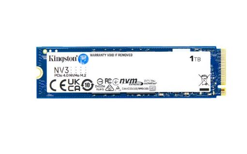 Obrázek Kingston SSD 1TB NV3, M.2 2280, NVMe PCIe Gen4x4, (R: 6000MB/s; W: 4000MB/s)