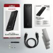 Obrázek AXAGON EEM2-UB2, USB-C 10Gbps - M.2 NVMe SSD ARROW box, černý