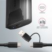 Obrázek AXAGON EEM2-GTS2, USB-C 10Gbps - M.2 NVMe & SATA SSD kovový THIN box, bezšroubkový