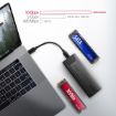 Obrázek AXAGON EEM2-GTS2, USB-C 10Gbps - M.2 NVMe & SATA SSD kovový THIN box, bezšroubkový