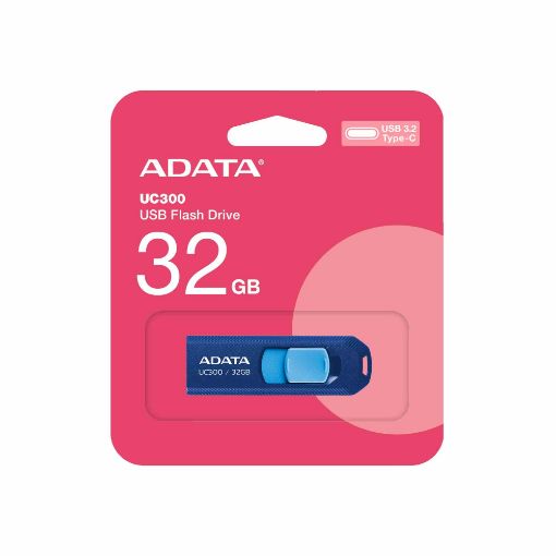 Obrázek ADATA Flash Disk 32GB UC300, USB-C 3.2, modrá