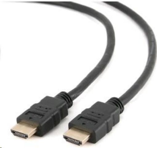 Obrázek C-TECH kabel HDMI - HDMI 0,5m (v1.4, 3D, zlacené kontakty, stíněný)