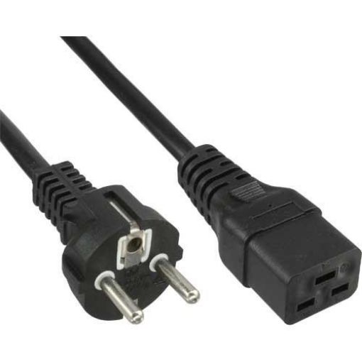 Obrázek PremiumCord kabel síťový k počítači 230V 16A 1,5m  IEC 320 C19 konektor