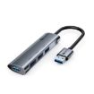 Obrázek C-TECH UHB-U3-AL, USB Hub, 4x USB 3.2 Gen 1, hliníkové tělo