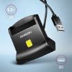 Obrázek AXAGON CRE-SM4N, USB-A StandReader čtečka kontaktních karet Smart card (eObčanka), kabel 1.3m