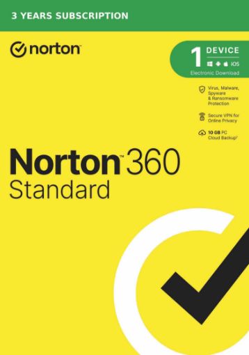 Obrázek NORTON 360 STANDARD 10GB + VPN 1 uživatel pro 1 zařízení na 3 roky ESD