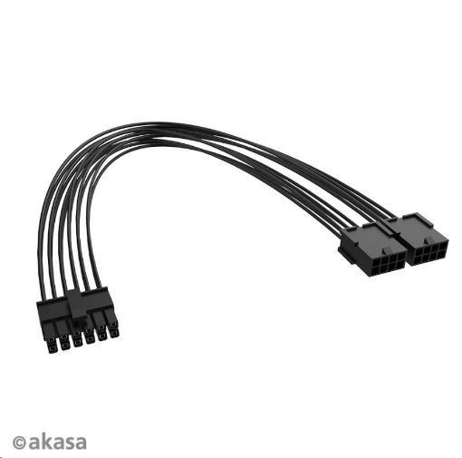 Obrázek AKASA kabel PCIe 12-Pin na Dual 8-Pin