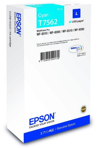 Obrázek EPSON Ink bar WF-8xxx Series Ink Cartridge L Cyan - 1500str. (14 ml)