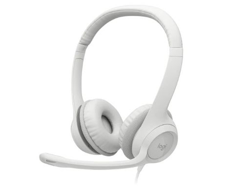 Obrázek Logitech Headset H390, drátový, USB, bílá