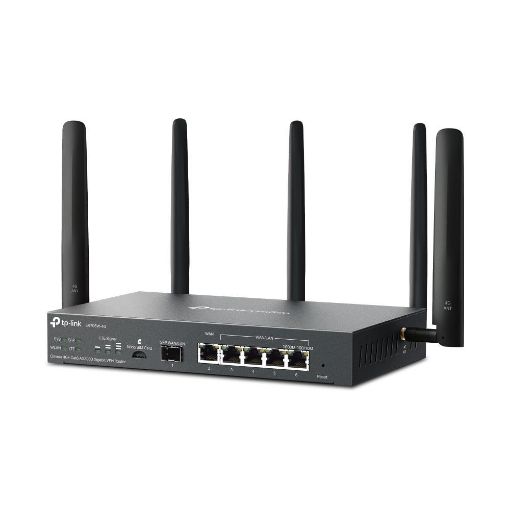 Obrázek TP-Link ER706W-4G OMADA VPN 4G+Cat6 router (AX3000,1xSFP WAN/LAN,1xGbEWAN,4xGbELAN/WAN,1xnanoSIM)