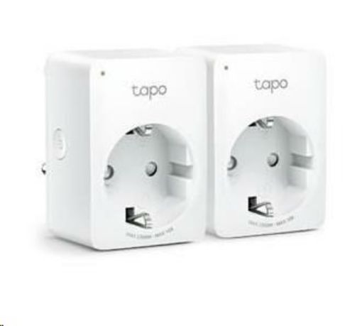 Obrázek TP-Link Tapo P100(2-pack)(EU) chytrá WiFi mini zásuvka (2300W,10A,2,4 GHz,BT)