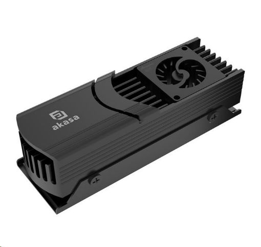 Obrázek AKASA chladič SSD Gecko Pro LX, Active Cooling for M.2 NVMe PCIe 5.0