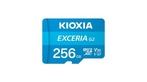 Obrázek KIOXIA microSD Karta EXCERIA G2 256GB, UHS-I U3 V30, s Adaptérem