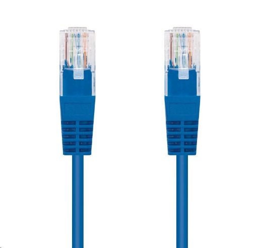 Obrázek C-TECH kabel patchcord Cat5e, UTP, modrý, 0,5m