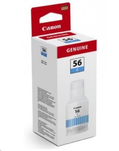 Obrázek Canon BJ INK GI-56 C EUR Cyan Ink Bottle pro Maxify GX6050/3050/5550/7050/4050/5050/6550 (15755 str.)