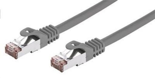 Obrázek C-TECH kabel patchcord Cat6, FTP, šedý, 0,25m